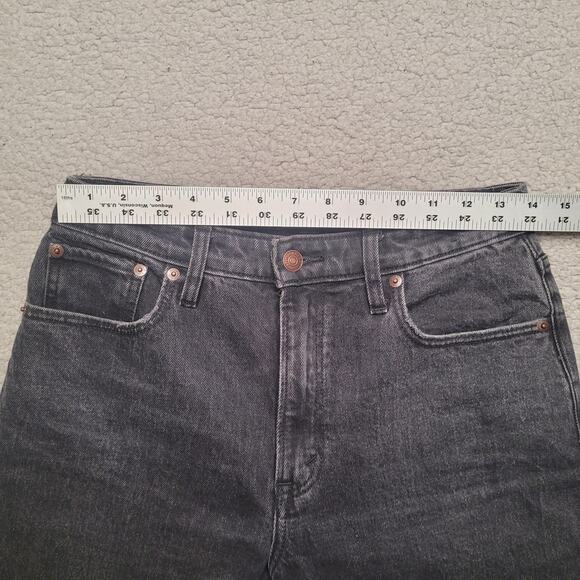 Abercrombie & Fitch Jeans Womens 27 4R Black Denim High Rise Mom Jean - Picture 6 of 8